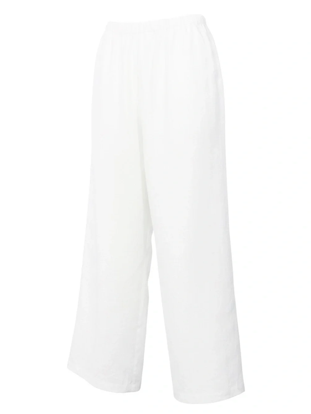 REFORMATION OLINA Tie Waist Linen Pants - White - Small